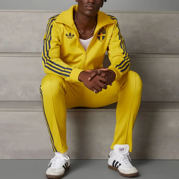 Adidas Originals Sweden Beckenbauer Track Top Jackets Coats Men's Yellow-3