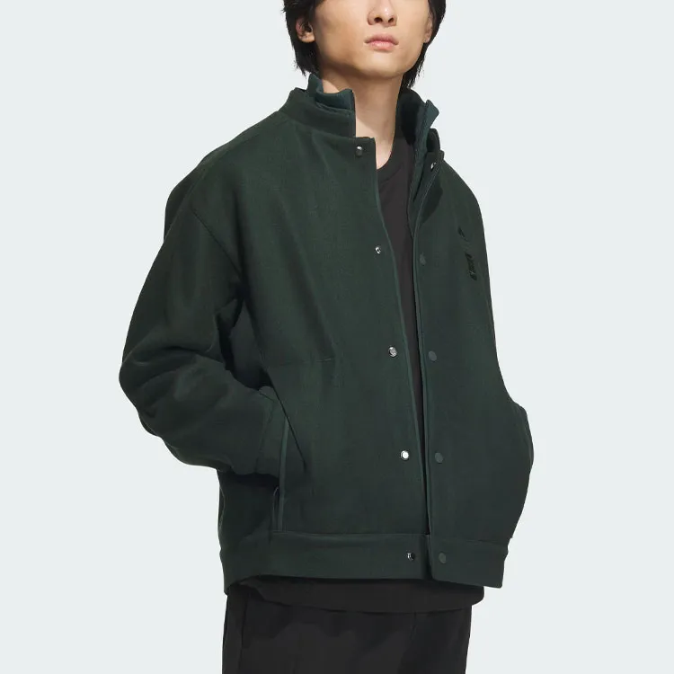 Adidas Wuji Series Wuji Melton Jacket Jackets Coats Men's Dark Green-3