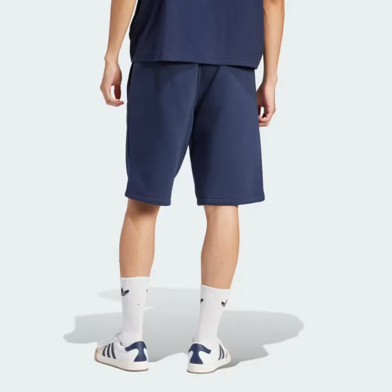 Adidas Originals Essential Real Madrid Essentials Trefoil Shorts Soccer Bottoms Men's Dark Blue-2