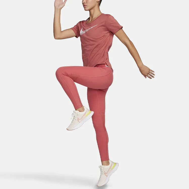 Nike Swoosh Run T-Shirt Women's Rusty Red-2
