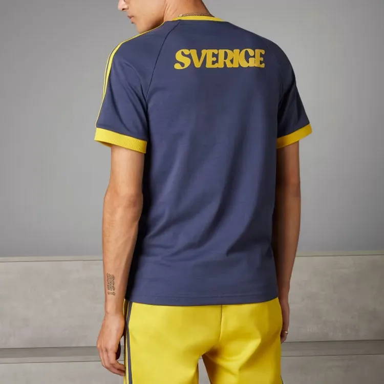 Adidas Originals Sweden Adicolor 3 Stripes T Shirt T Shirt Men's Dark Blue-2