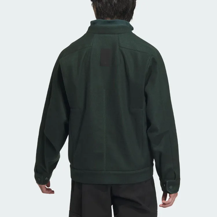 Adidas Wuji Series Wuji Melton Jacket Jackets Coats Men's Dark Green-2