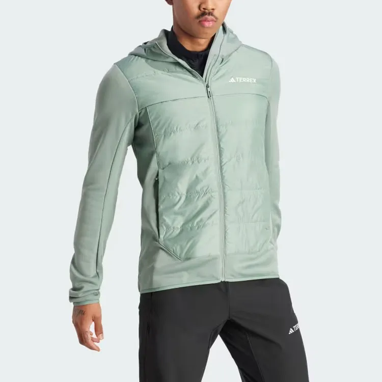 Adidas Terrex Multi Hybrid Insulated Hooded Jacket Jackets & Coats Men's Light Green-3