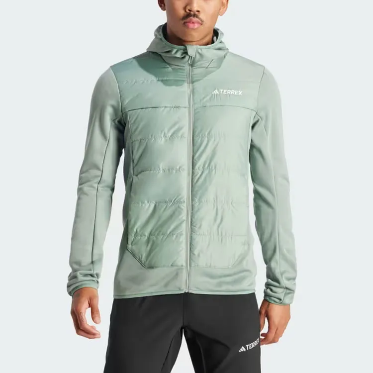 Adidas Terrex Multi Hybrid Insulated Hooded Jacket Jackets & Coats Men's Light Green-1
