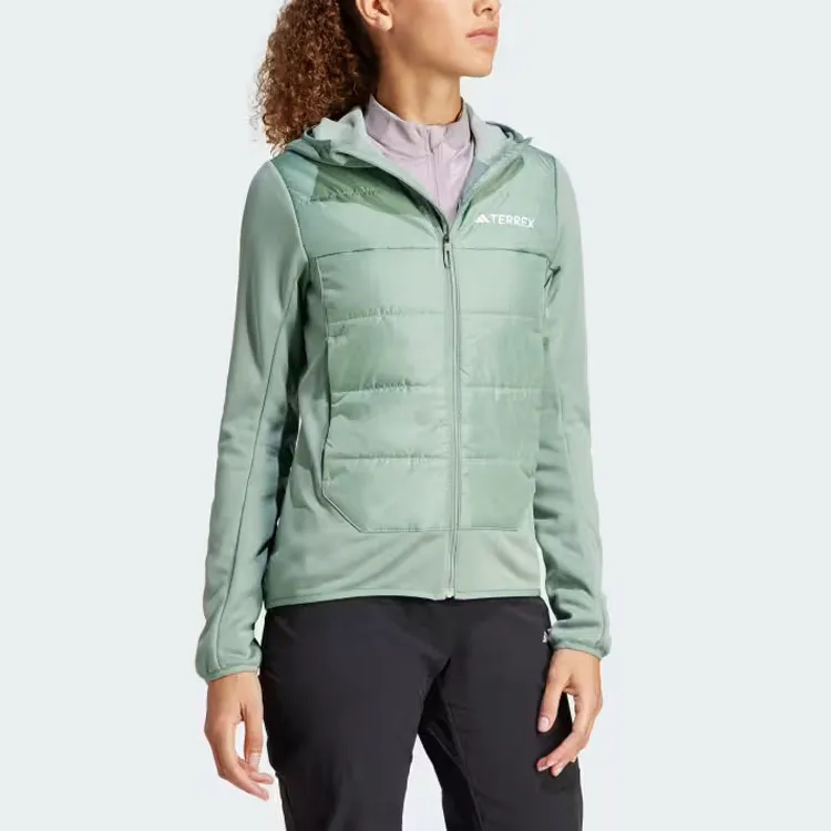 Adidas Terrex Multi Hybrid Insulated Hooded Jacket Jackets & Coats Women's Light Green-3