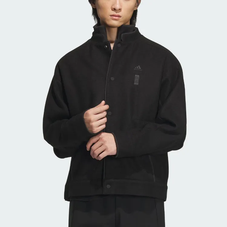 Adidas Wuji Series Wuji Melton Jacket Jackets Coats Men's Black-1