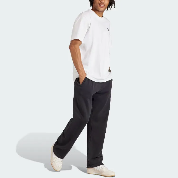 Adidas Originals Adicolor Outline Trefoil Pants Knitted Sports Pants Men's Black-3