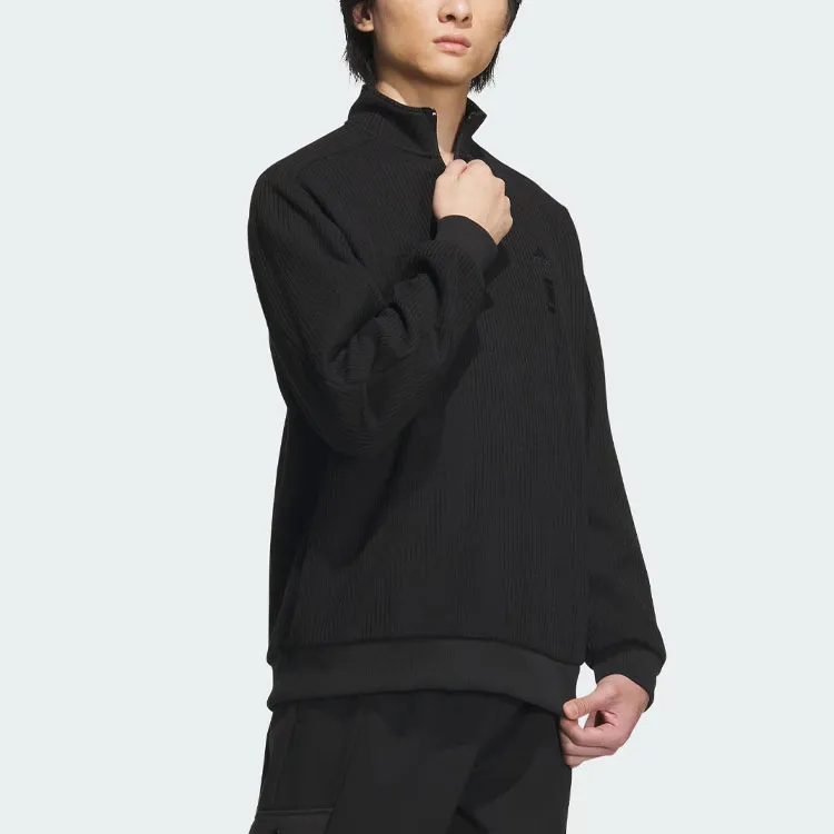 Adidas Wuji Series Wuji Warm Sweatshirt Jackets Coats Men's Black-3