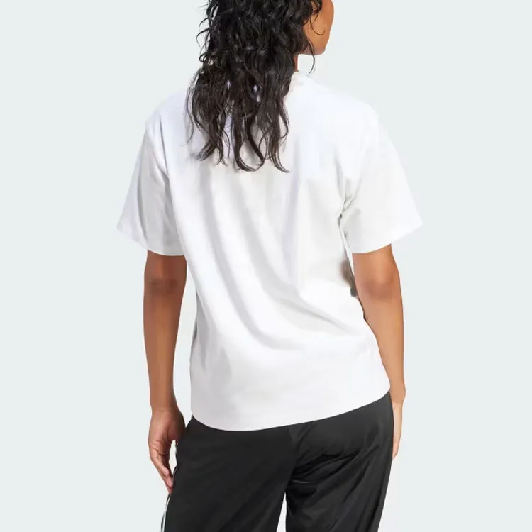 Adidas Originals Drop Shoulder Sleeve T Shirt Women's White-2