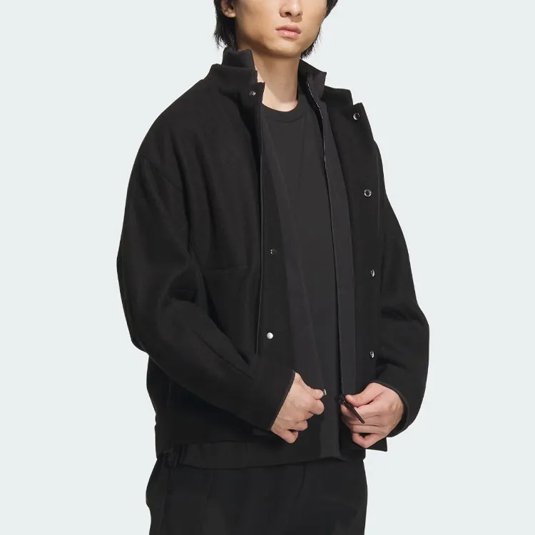 Adidas Wuji Series Wuji Melton Jacket Jackets Coats Men's Black-3