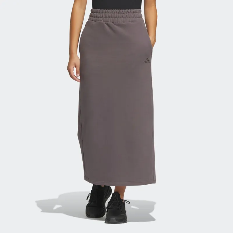 Adidas Casual Long Skirts Women's Charcoal Gray-1