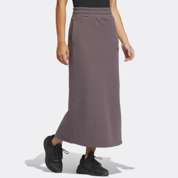 Adidas Casual Long Skirts Women's Charcoal Gray-3