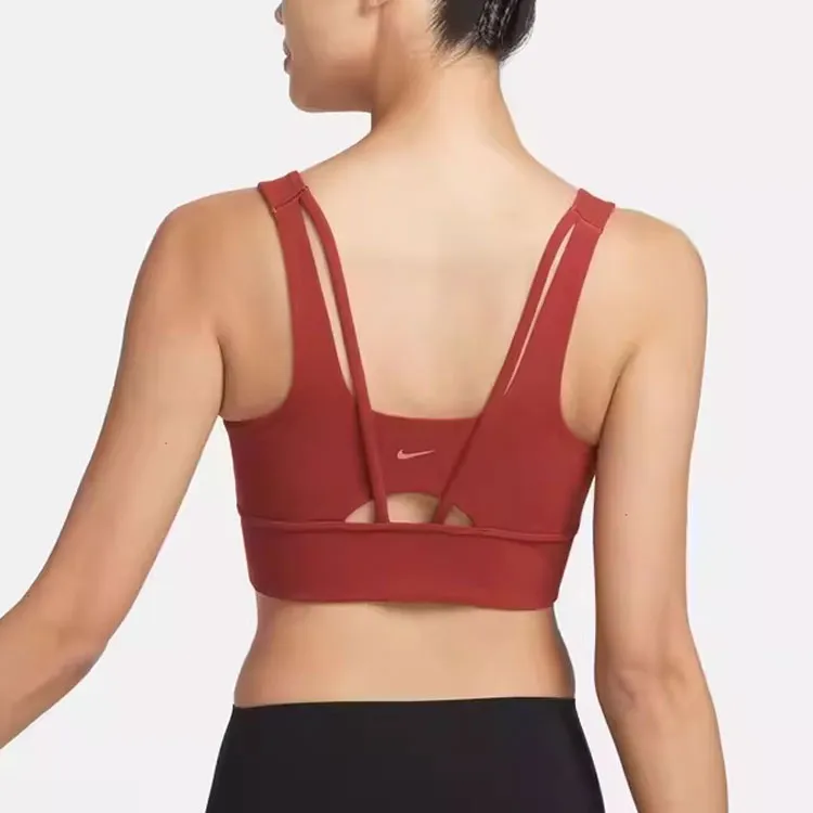 Nike Zenvy Longline Sports Underwear Women's Dark Orange-1