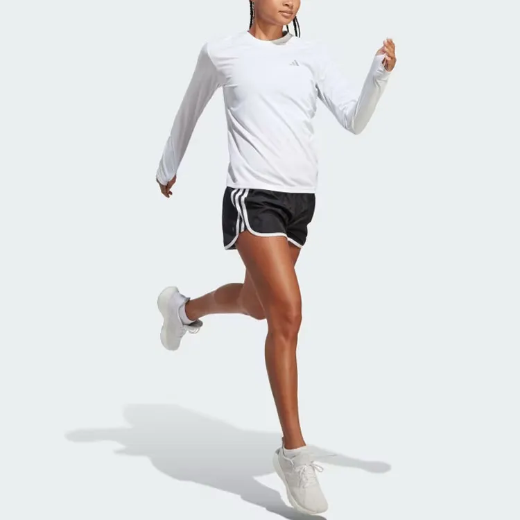 Adidas Run It Long-Sleeve Top T-Shirt Women's White-3