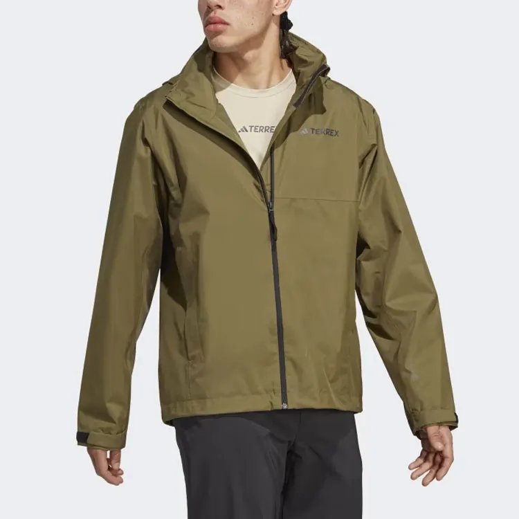 Adidas Terrex Multi Rain.Rdy 2-Layer Rain Jacket Jackets Coats Men's Olive Green-1