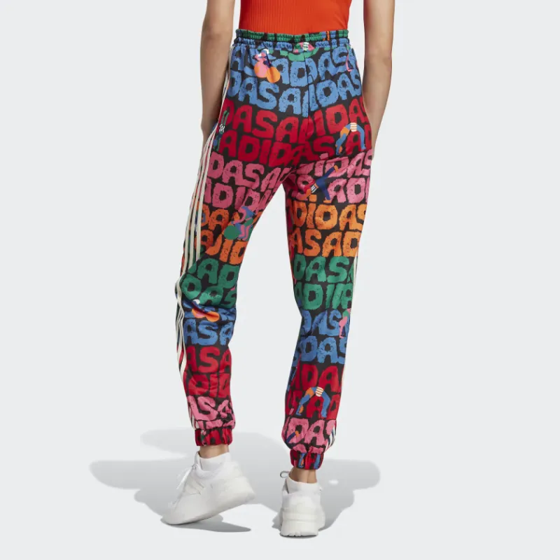 Adidas x FARM RIO Joggers Knitted Sports Pants Women's Black-2
