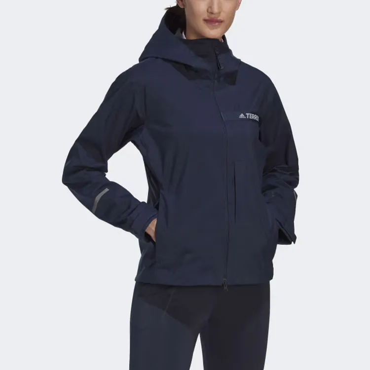 Adidas Terrex Multi Rain.Rdy 2.5-Layer Rain Jacket Jackets Coats Women's Ink Blue-1
