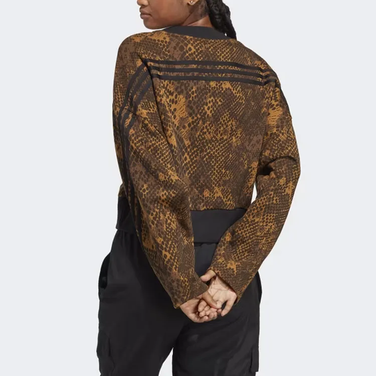 Adidas Future Icons 3-Stripes Sweatshirt Sweatshirt Women's Brown-1