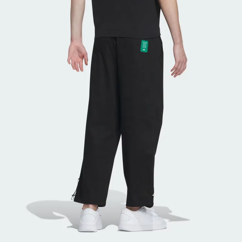 Adidas Wide Woven Pants Knitted Sports Pants Men's Black-2