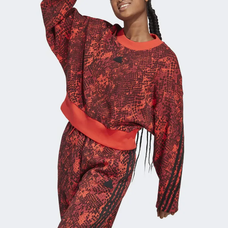 Adidas Future Icons 3-Stripes Sweatshirt Sweatshirt Women's Red-3