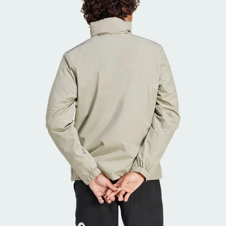 Adidas 3 Stripes Jackets Coats Men's Pebble Silver Gray-1