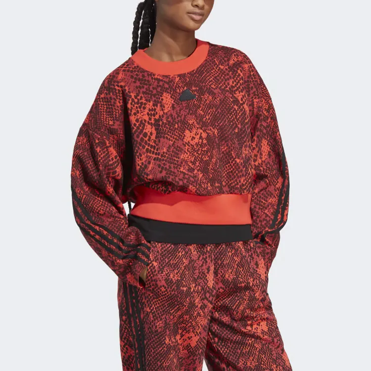 Adidas Future Icons 3-Stripes Sweatshirt Sweatshirt Women's Red-1