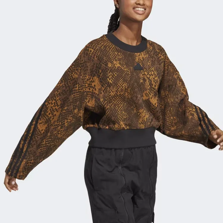 Adidas Future Icons 3-Stripes Sweatshirt Sweatshirt Women's Brown-3