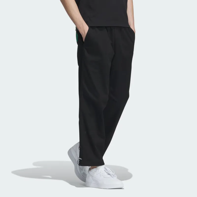Adidas Wide Woven Pants Knitted Sports Pants Men's Black-3