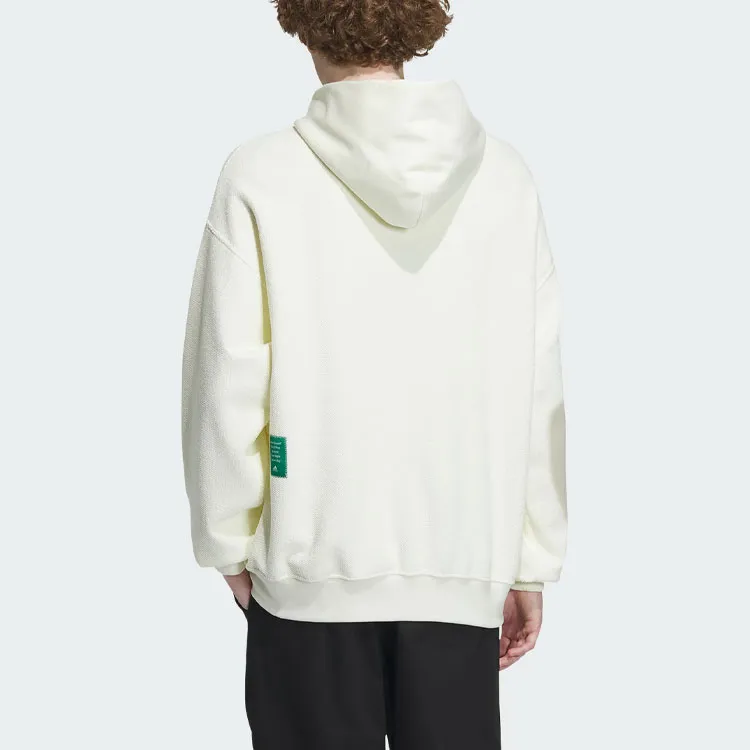 Adidas Sportwear Collection Reversible Hoodie Sweatshirt Unisex Ecru-2
