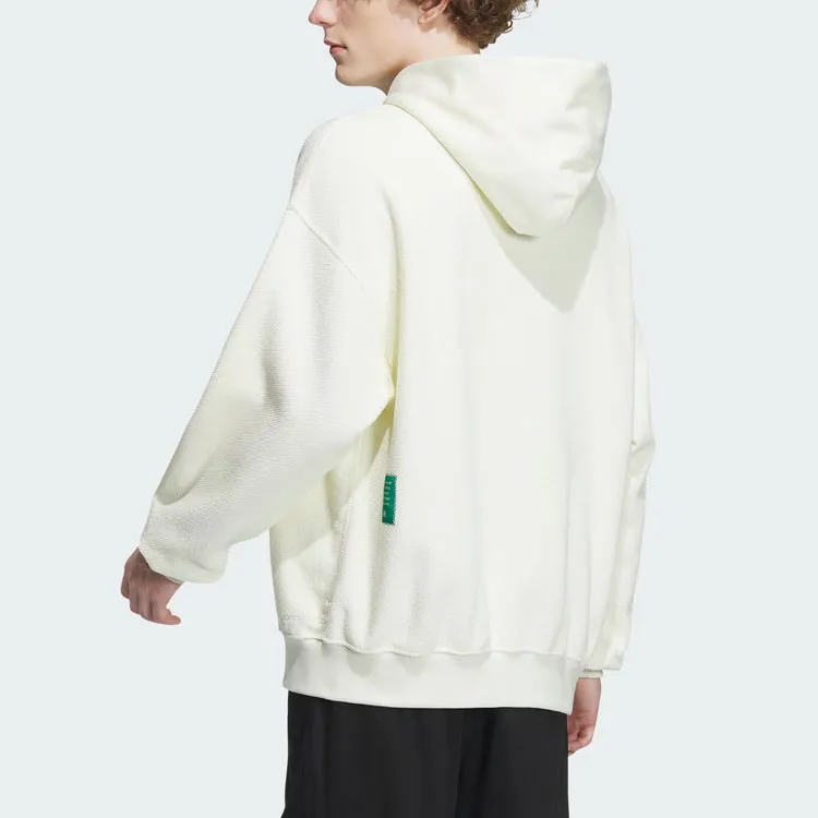 Adidas Sportwear Collection Reversible Hoodie Sweatshirt Unisex Ecru-3