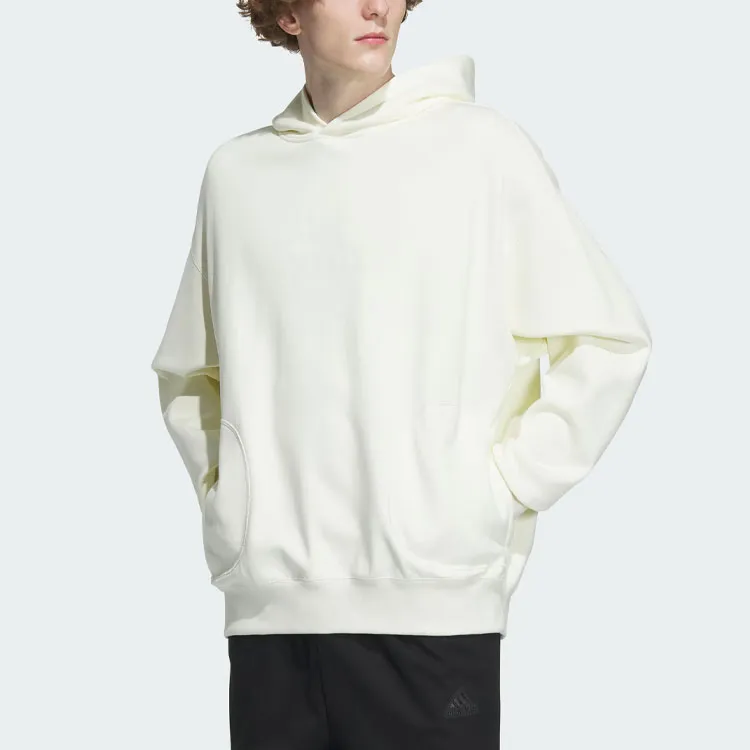 Adidas Sportwear Collection Reversible Hoodie Sweatshirt Unisex Ecru-6