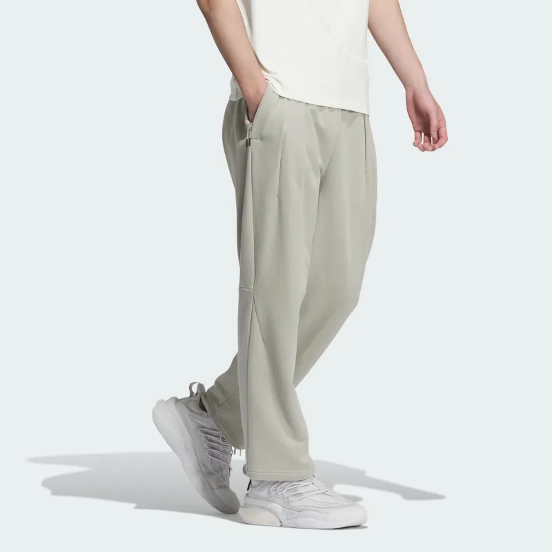 Adidas Wuji Series Wuji Heavy French Terry Pants Knitted Sports Pants Men's Sesame Earth-3