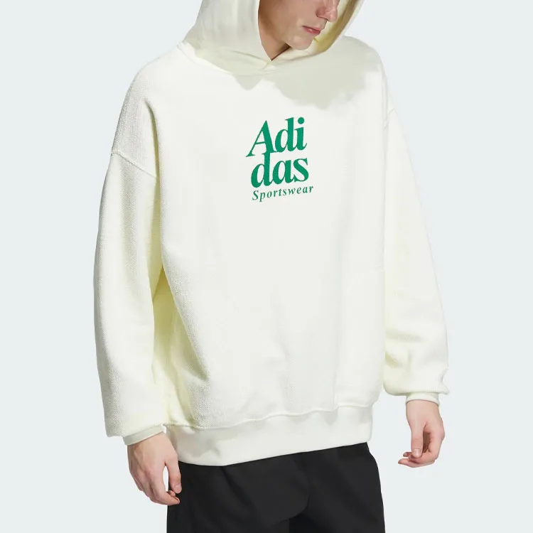 Adidas Sportwear Collection Reversible Hoodie Sweatshirt Unisex Ecru-5