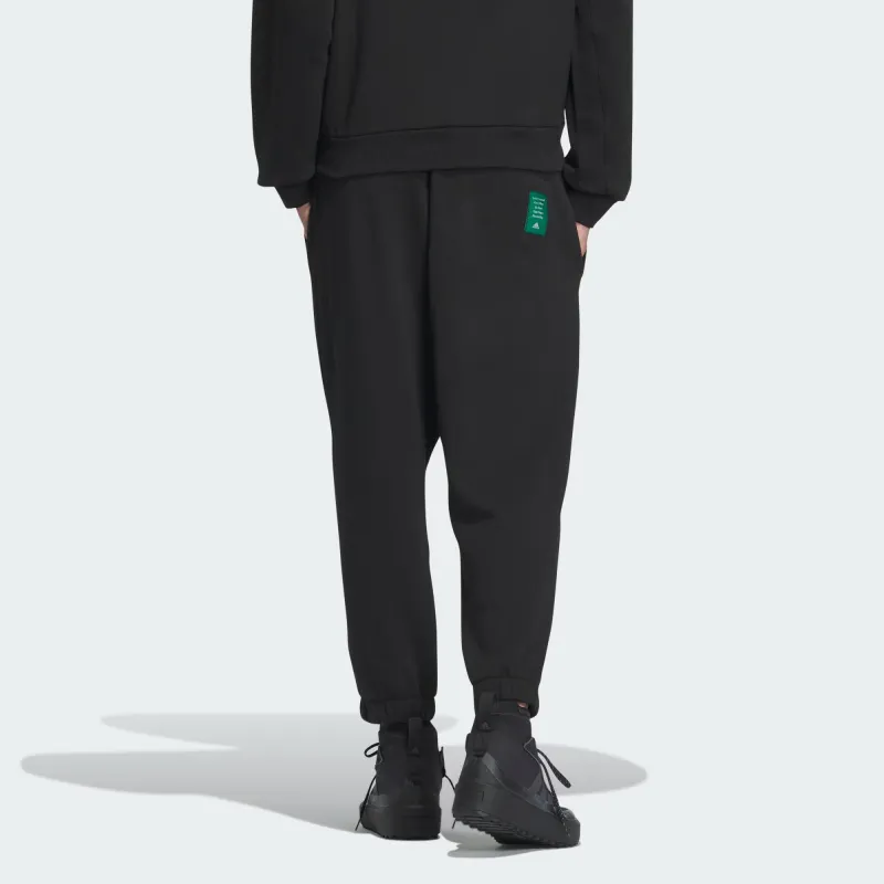 Adidas Heavy French Terry Pants Knitted Sports Pants Men's Black-2
