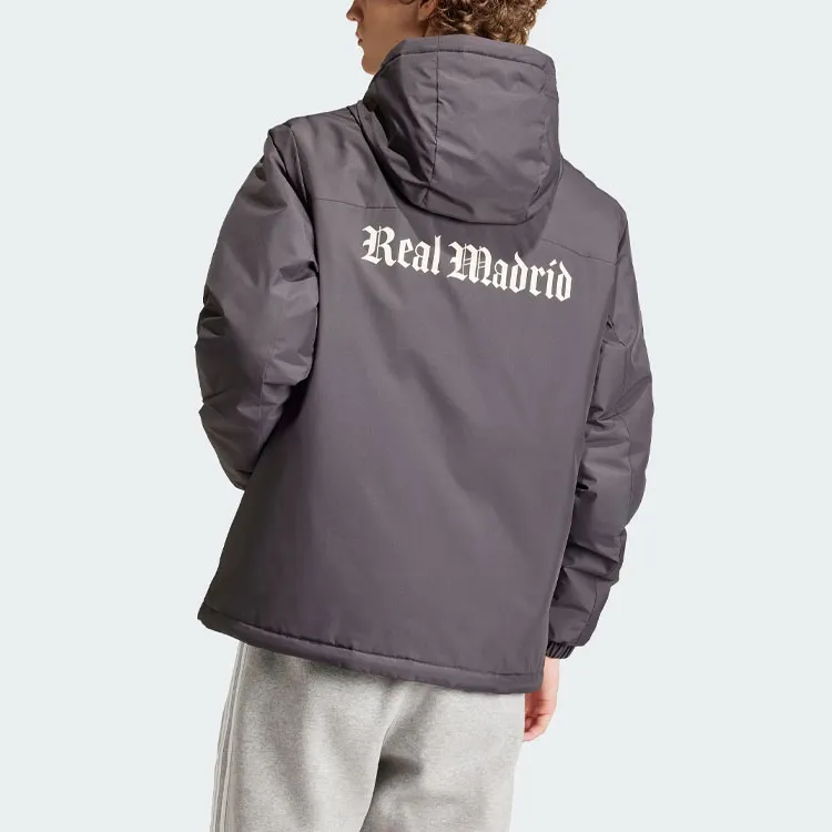 Adidas Real Madrid Cultural Story Jacket Jackets Coats Men's Graphite Black-2