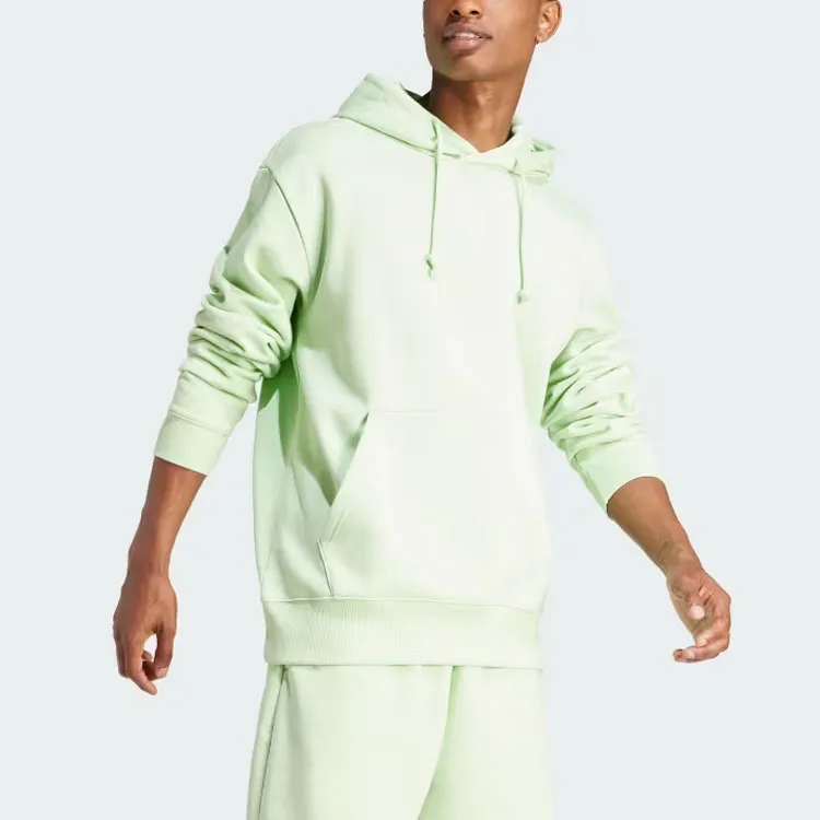 Adidas All Szn Fleece Hoodie Sweatshirt Men's Light Green-3