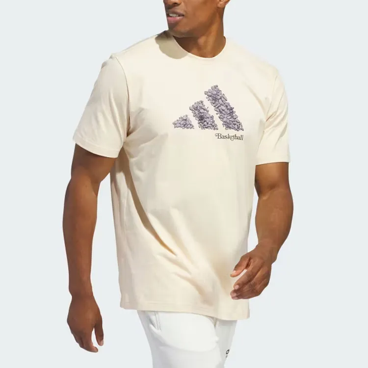 Adidas Court Therapy T Shirt Men's Beige-3