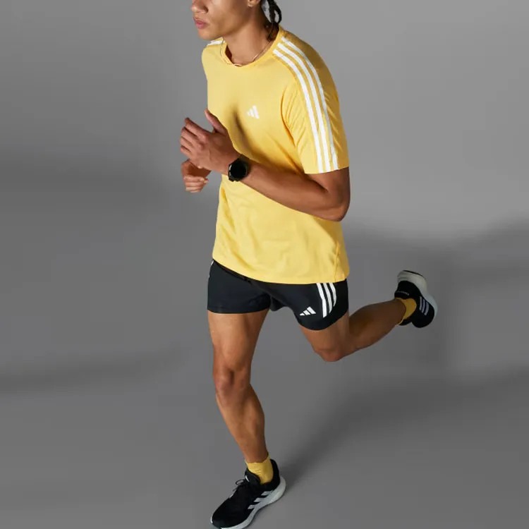 Adidas Own The Run 3 Stripes 2 In 1 Shorts Sports Shorts Men's Black-4