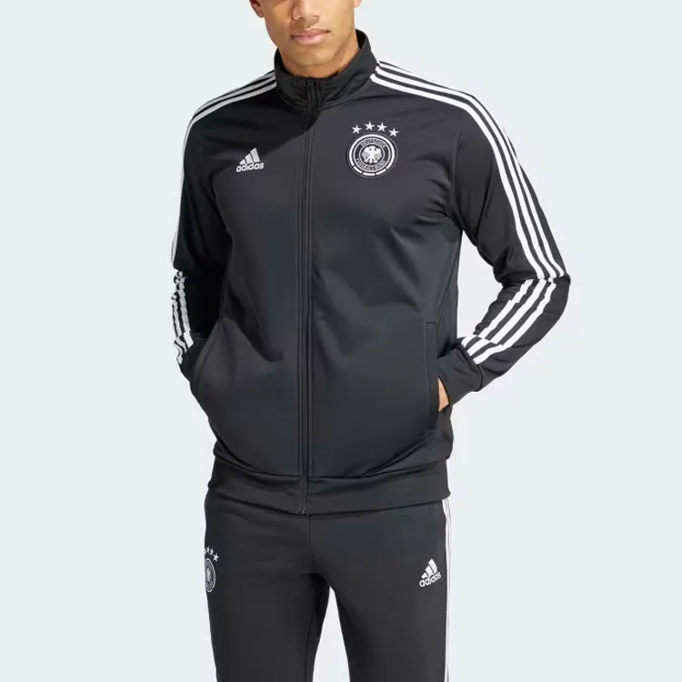 Adidas Germany Dna Track Top Retro Sports Stand Collar Jackets Men's Black-1