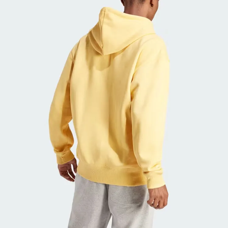 Adidas All Szn Fleece Hoodie Sweatshirt Men's Yellow-2