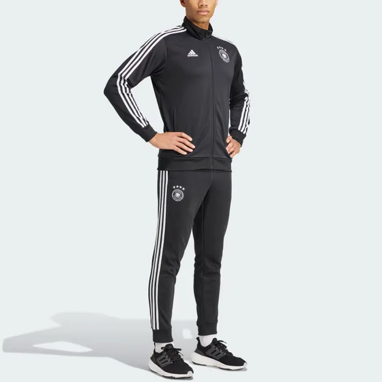 Adidas Germany Dna Track Top Retro Sports Stand Collar Jackets Men's Black-4
