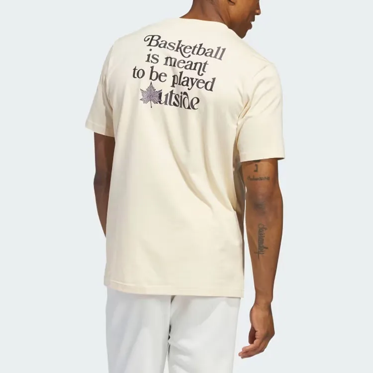Adidas Court Therapy T Shirt Men's Beige-2