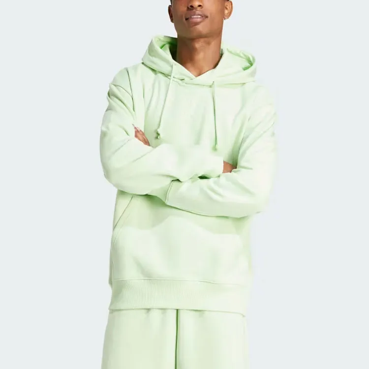 Adidas All Szn Fleece Hoodie Sweatshirt Men's Light Green-1