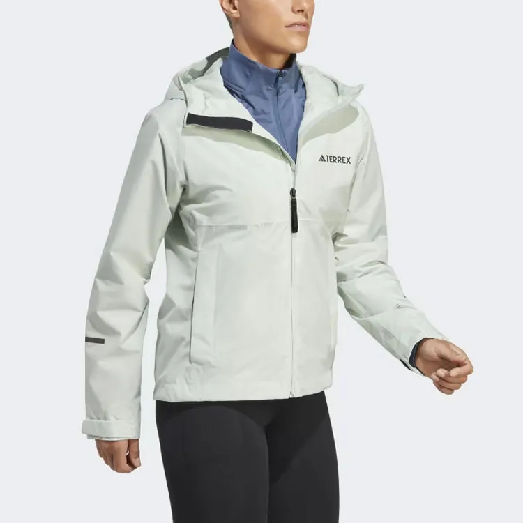 Adidas Terrex Multi Rain.Rdy 2-Layer Rain Jacket 2 Jackets Coats Women's Light Green-3