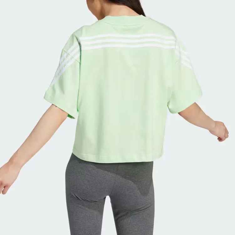 Adidas Future Icons Drop Shoulder Sleeve T Shirt Women's Green-2