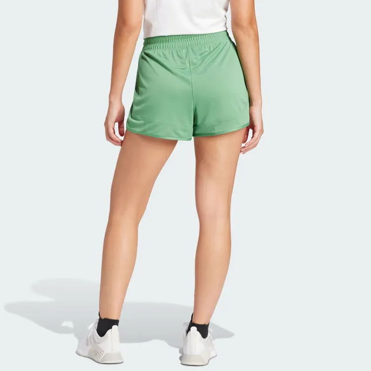 Adidas Pacer Essentials Knit High Rise Shorts Sports Shorts Women's Green-2