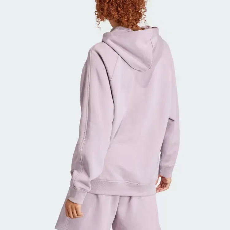Adidas All Szn Fleece Boyfriend Hoodie Sweatshirt Women's Purple-4