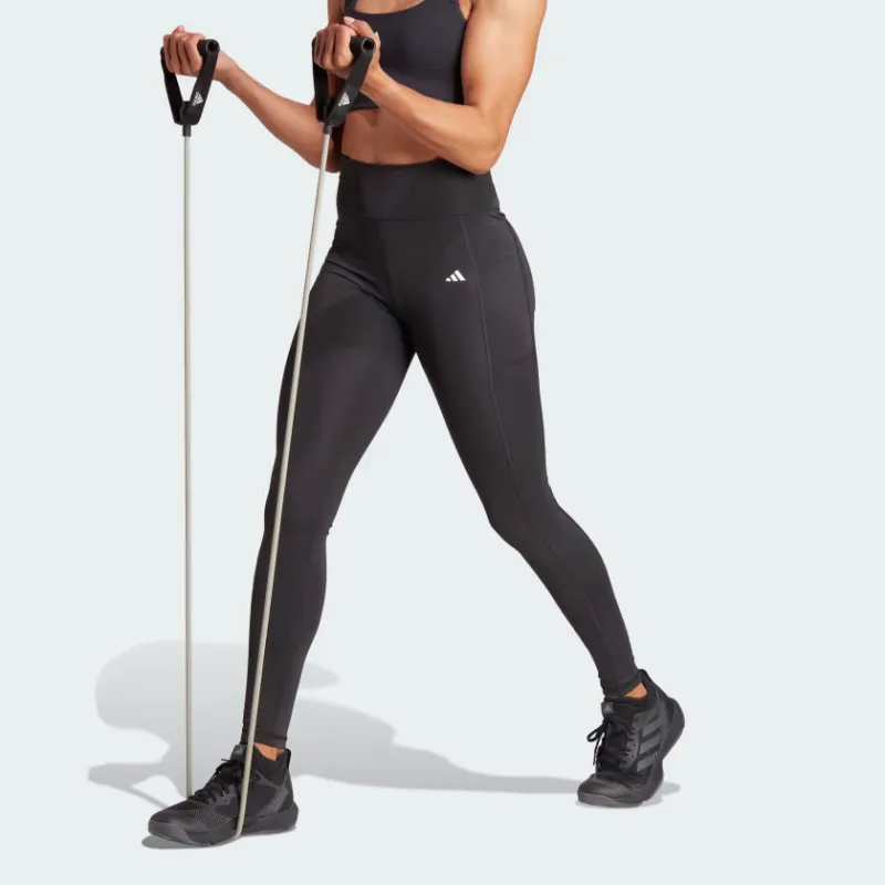 Adidas Free Shipping With AdiClub Optime Full Length Leggings-2