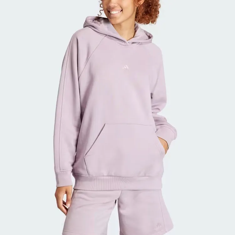 Adidas All Szn Fleece Boyfriend Hoodie Sweatshirt Women's Purple-1