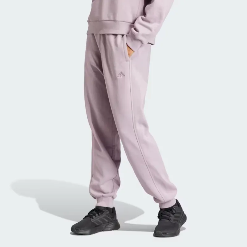 Adidas All Szn Fleece Loose Pants Knitted Sports Pants Women's Purple-1